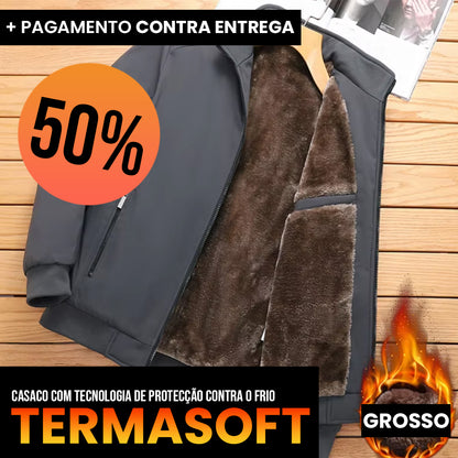 Jaqueta TermaSoft- Interior Forrado com Tecido Suave e Quente